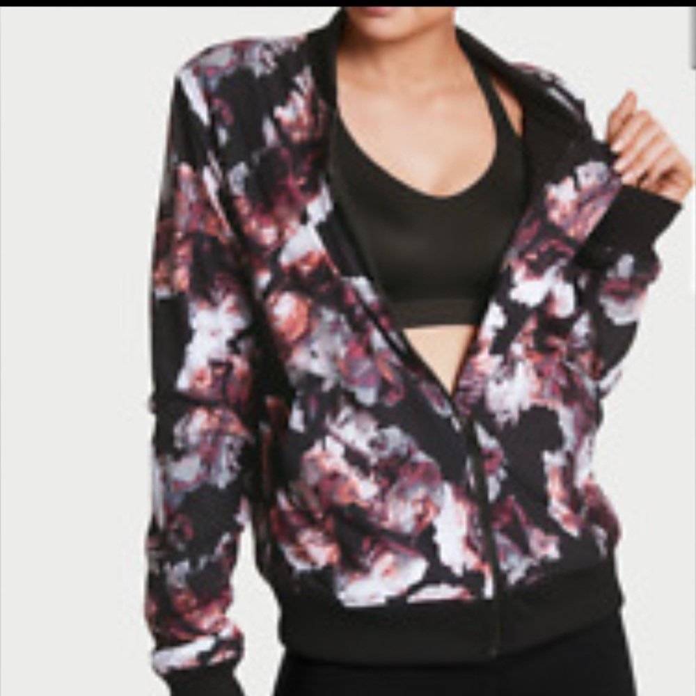 Victoria Secret Sport Floral Bomber Jacket